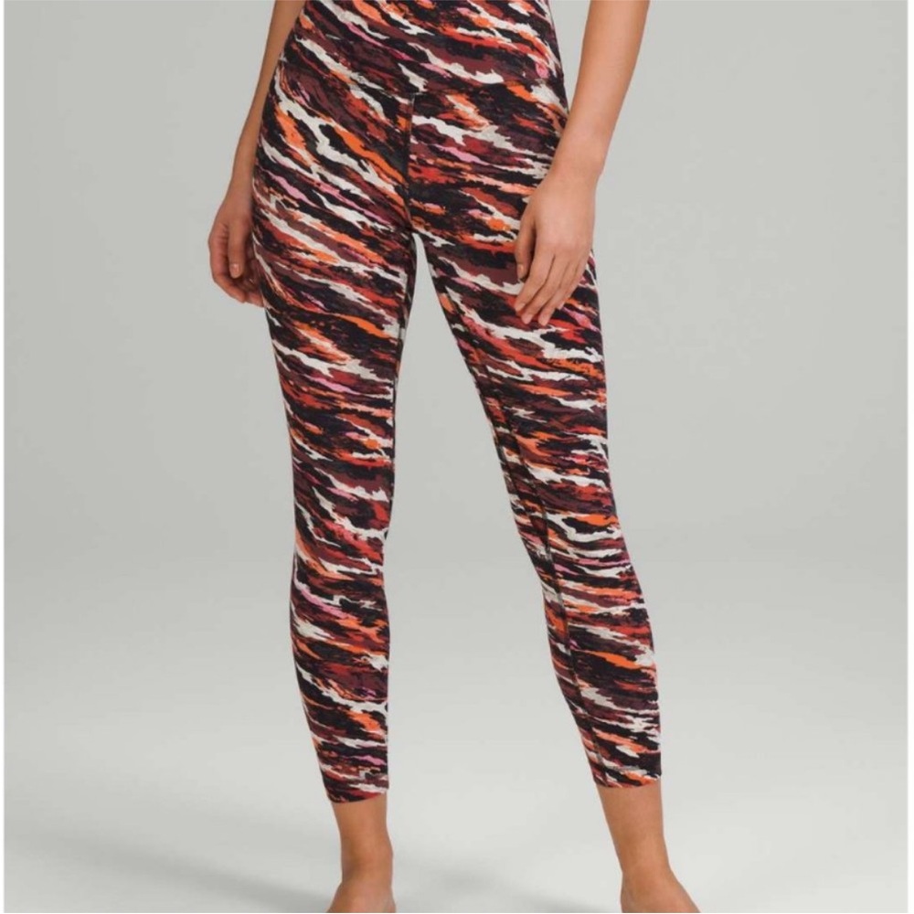 Lululemon Lunar New Year Align High-Rise Pant 25" in Tiger Tide Smoky Red Multi